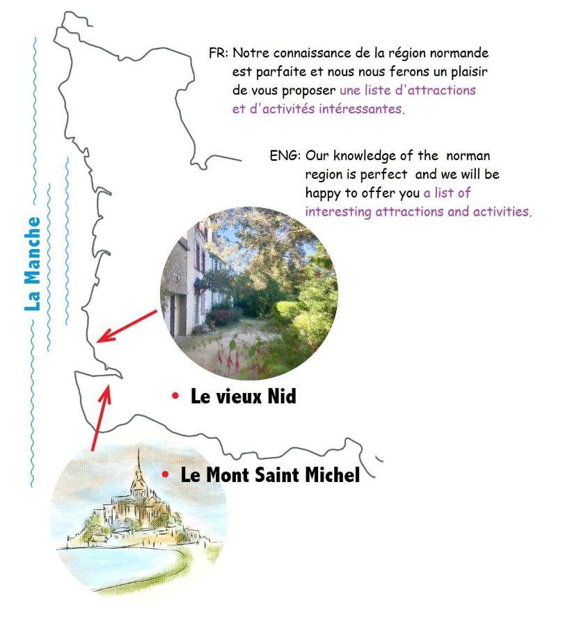 Le Vieux Manoir Bed and Breakfast Carolles Εξωτερικό φωτογραφία